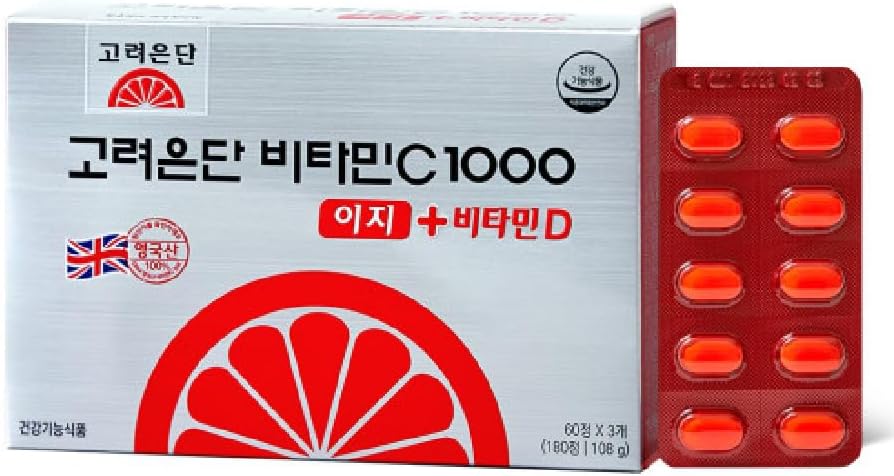 KULOSORY קוריאה Eundan ויטמין C 1000mg + ויטמין D 600mg Premium באופן אישי ארוז 180 טבליות