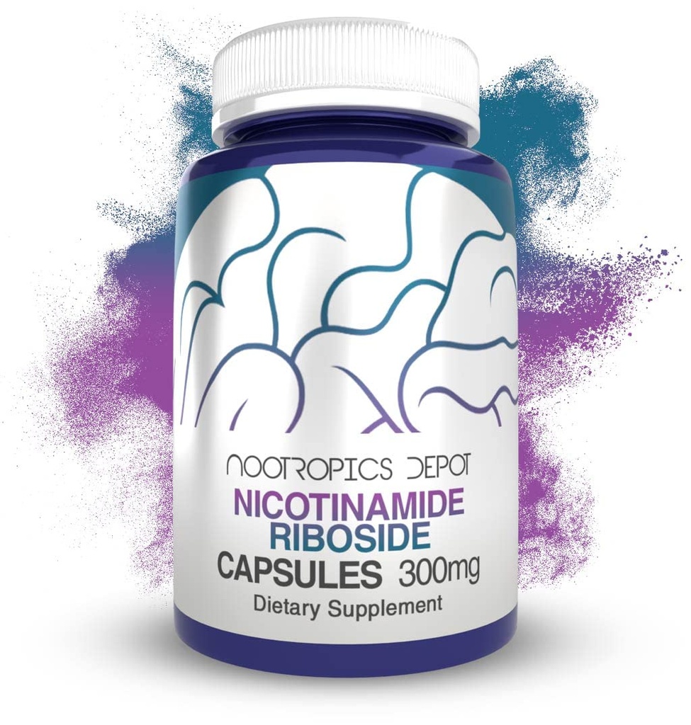 Nootropics Depot Nicotinamide Riboside קפסולות | 300 מ"ג | NAD+ Precursor | 30 Count | מקדם NAD+ רמת אנרגיה סלולרית