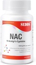 תוספי N-Acetyl Cysteine (NAC) 600 מ"ג, 100 ואג קפסולות - non-GMO, Gluten Free