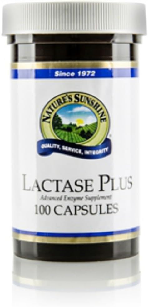 The Nature's Sunshine Lactase Plus, 100 כובעים