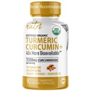 תוספי מזון אורגני של Nature's Fusions Nutri Turmeric תוסף 1425 מ"ג - 40x More Bioavailable - 95% Curcuminoids - Turmeric Curcumin עם שחור פפר, ג'ינג & Turmeric שמן - תוספת תוספת תוספת תוספת תוספת תוספת תוסף