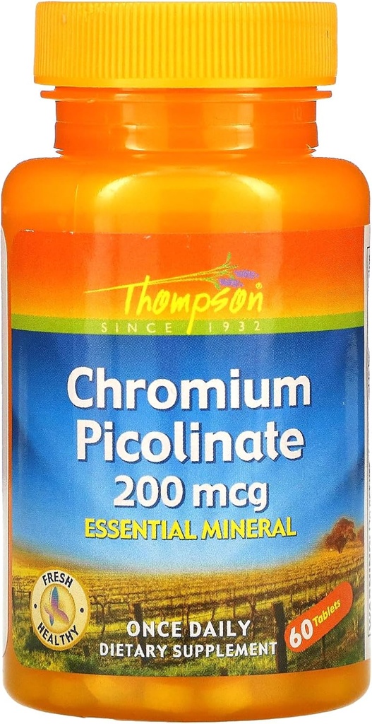 תומפסון Chromium Picolinate, 60 טבליות