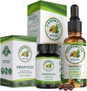 Propolis Green Propolis Bundle: 1000 מ"ג קפסולות עם ויטמין E & Green Propolis לחלץ נוזל - 50 ימים קפסולה ו 30 ימים נוזל אספקה עבור תמיכה החיסון