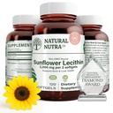 טבעי Nutra Sunflower Lecithin 2000 מ"ג תוספת, תומך הנקה אמהות עם הקלה חלב פלוגט, Liver & Brain Health Booster, Soy Free, non-GMO, Gluten-Free, 120 Softgels (2 Pack)
