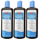 3 Pack Therapeutic Coal Tar Gel Shampoo Anti Dandruff - Psoriasis, Seborrheic Dermatitis, 16 oz כל בקבוק - גודל גדול - T Gel