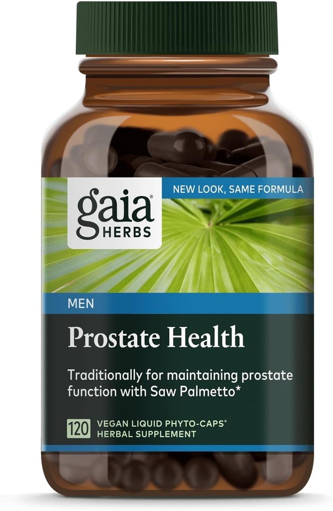 גאיה Herbs - Prostate Health - 120 טבעוני נוזלי Phyto-Caps