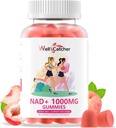 NAD+ Gummies תוסף עבור נשים 1000MG - NAD Plus חניכיים עבור גברים סוכר חינם ויטמין B3 Niacinamide Pure אורגני Boost NAD רמה אנטי התחדשות תאים המוח Peach Flavor 60C