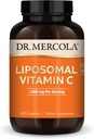 Dr. Mercola Liposomal ויטמין C, 1000 מ"ג לשרת, 90 משרתים (180 קפסולות), תוספי תזונה, תמיכה בריאות החיסון, Non GMO, NSF מוסמך מוסמך