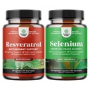 Indle of Anti Aging Trans Resveratrol ו- Pure Selenium Thyroid תמיכה תוסף - תוסף תמיכה משותף טבעי - Immune Booster עבור מבוגרים