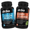 Detox & Candi ניקוי גלולות - 15 יום קולון ניקוי גלולות עם Probiotic & Oregano תמיכה תוסף Caprylic Acid תרכובת עבור תנועת Gutel, Poop Intestinal Stomach Bloating