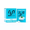 RUN GUM Mint Energy Gum 50 מ"ג Caffeine Turine & B-Vitamins Per Piece, 24 Pieces (Pack of 12), 2 Pieces = 1 קפה או משקה אנרגיה, סוכר חינם, Zero Calorie