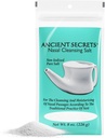 AnCIENTSECRETS Nasal ניקוי מלח, Non-Iodized - USP-Grade Sodium Chloride עבור כל Neti Pot, Sinus Irrigation System, 8 Oz