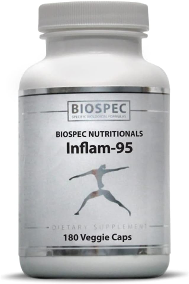 Inflam-95 - ג'ינג'ר Root Extract 2,000 מ"ג, Curcumin Root Extract, Boswellia Serrata Extract, Nettle Leaf Extract, Bioperine - תמיכה ב- Inflammatory תגובה *