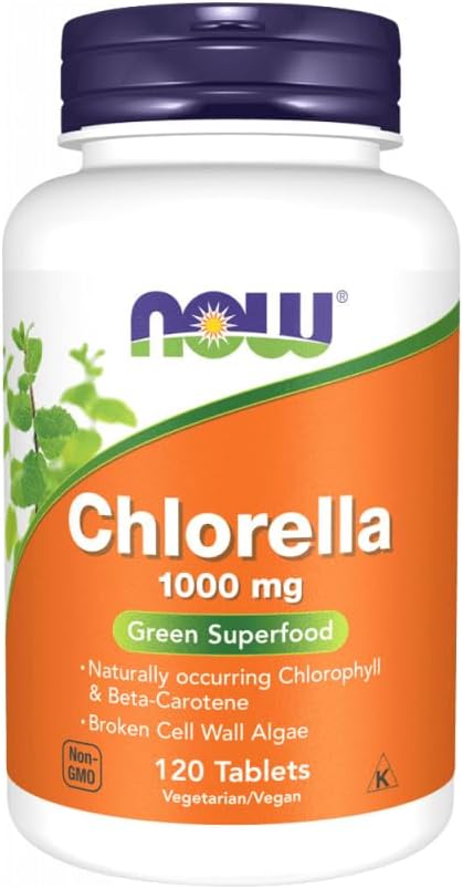 Now Foods, Chlorella 1000 מ"ג, 120 טבליות (Pack of 3)