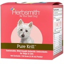 Herbsmith Pure קריל - Wild-Caught אנטארקטיקה קריל - רק 1 Ingredient - Astaxanthin for Dogs - מוכן-to-Use אומגה 3s - אלטרנטיבה שמן קריל לכלבים - 150g