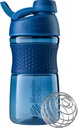 בלנדר בוטל 20Ounce שחור וחיל הים חלבון Shaker בקבוק עם בלנדרבל Wire Whisk