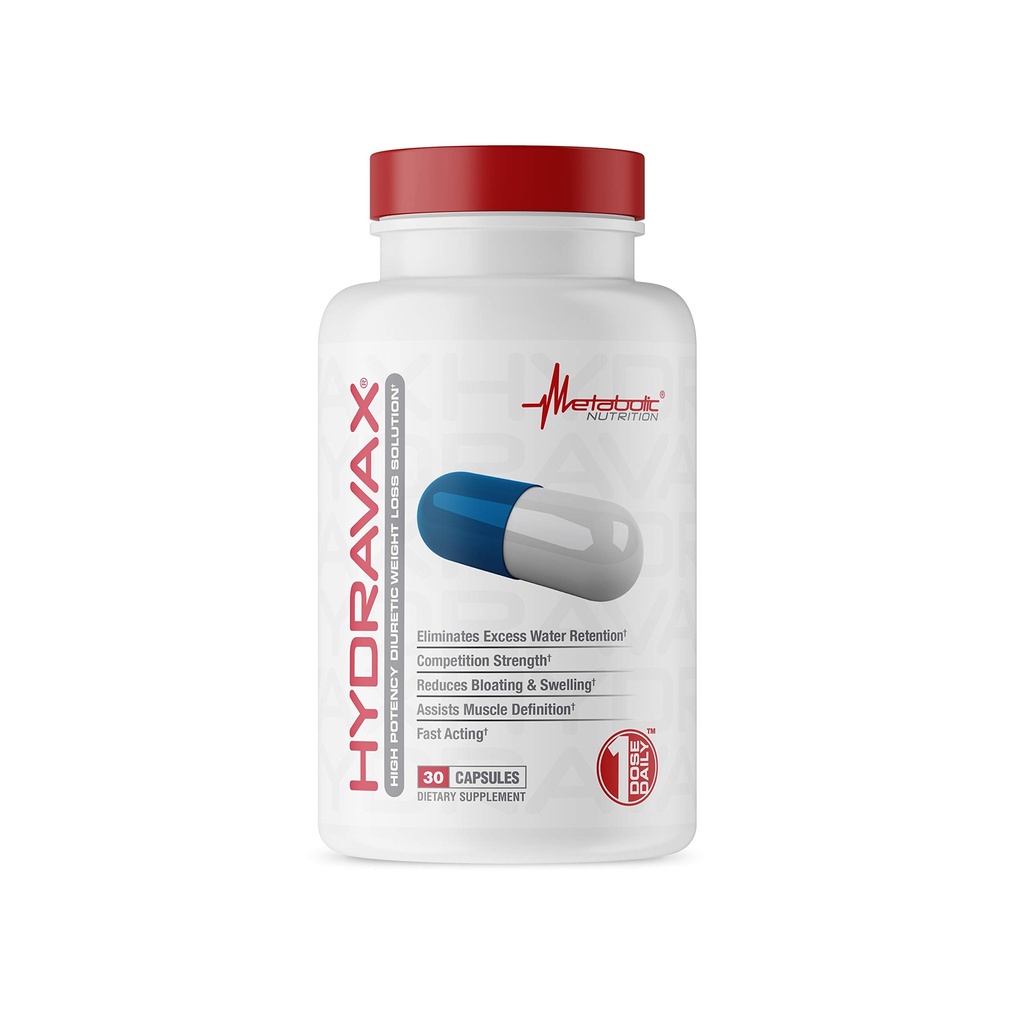 תזונה מטבולית, hydrovax - Premium Diuretic Water Pills, Natural & Safe, מבטלת את החזרה למים, עם Dandelion, Magnesium, ייצור תה ירוק, אבקת קריין, 30 קפסולות, 1 Dose Daily