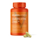 Mt. Angel ויטמינים - Zinc Quercetin עם תוסף Bromelain - Immune Support & Respiratory Health - Quercetin 500 מ"ג קפסולות | Zinc 50mg | ויטמין C קפסולות | Immune Booster for Adults - 120ct.