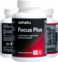 Focus Plus Cognitive Performance Enhancer | עם N-Acetyl L-Tyrosine, DMAE bitartrate, GABA, Glutamic Acid | Boosts Focus, Enhances Memory, Supports Brain Health | 60 Count | 30 יום אספקת מזון