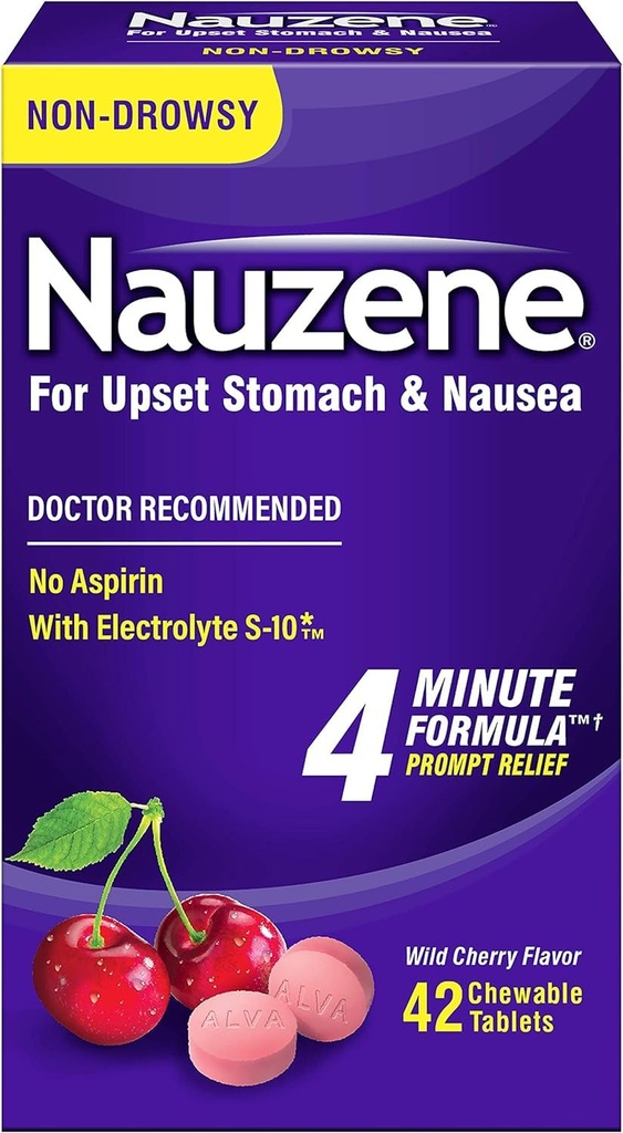 Nausea Relief Chewable Tablet, 40 Count