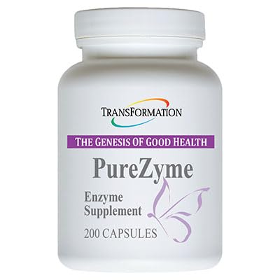 TRANSFORMATION THE GENESIS OF GOOD HEALTH Enzymes Purezyme High-Potency Protease Blend Enzyme Supplement, Advanced Formula for Maximum Nutrients Digestion & Gut Health, 200 Capsules