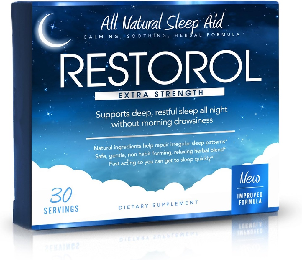 עזרה לשינה טבעית - Help Sleep Cycle - Get Restful Sleep (30ct) 30 Count (Pack of 1)