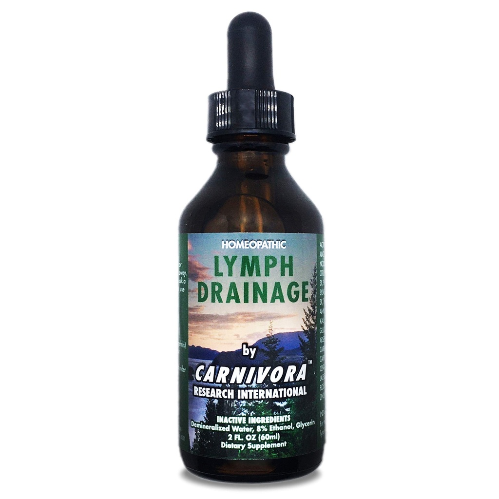 Carnivora - Lymph Drainage Drops - Stimulates ומנקה את מערכת הליאמפטית שלך - Flushes Cell Waste, Boosts Energy, Combats Exhaustion. 2 Fl Oz (Pack of 1)