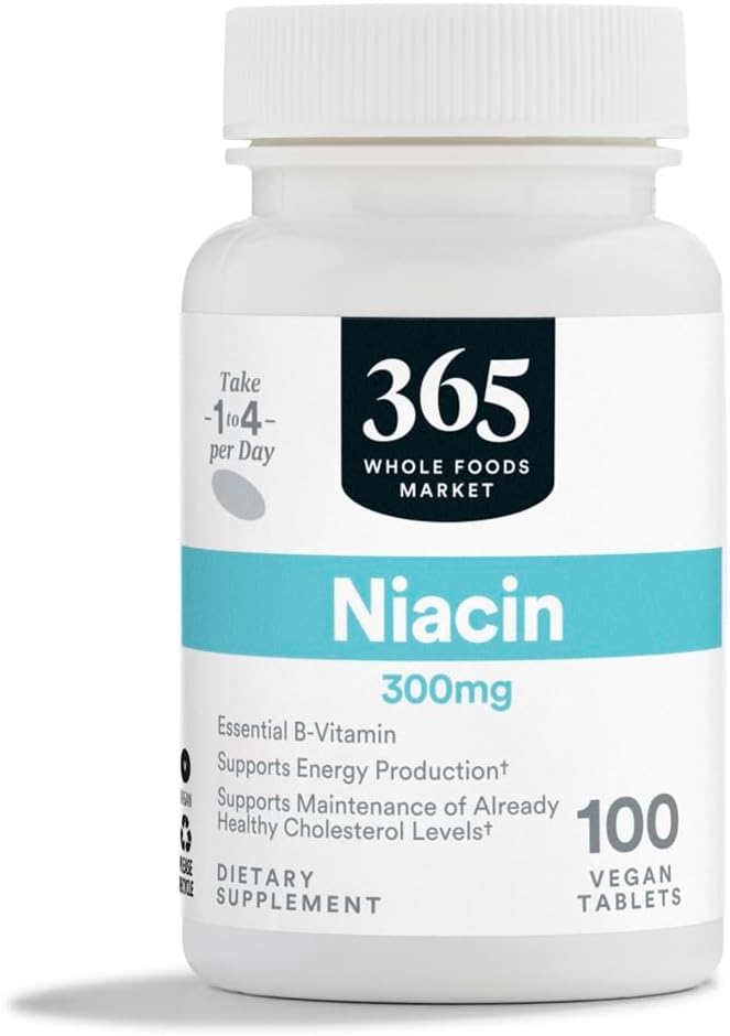 365 על ידי Whole Foods Market, Niacin 300Mg, 100 טבליות