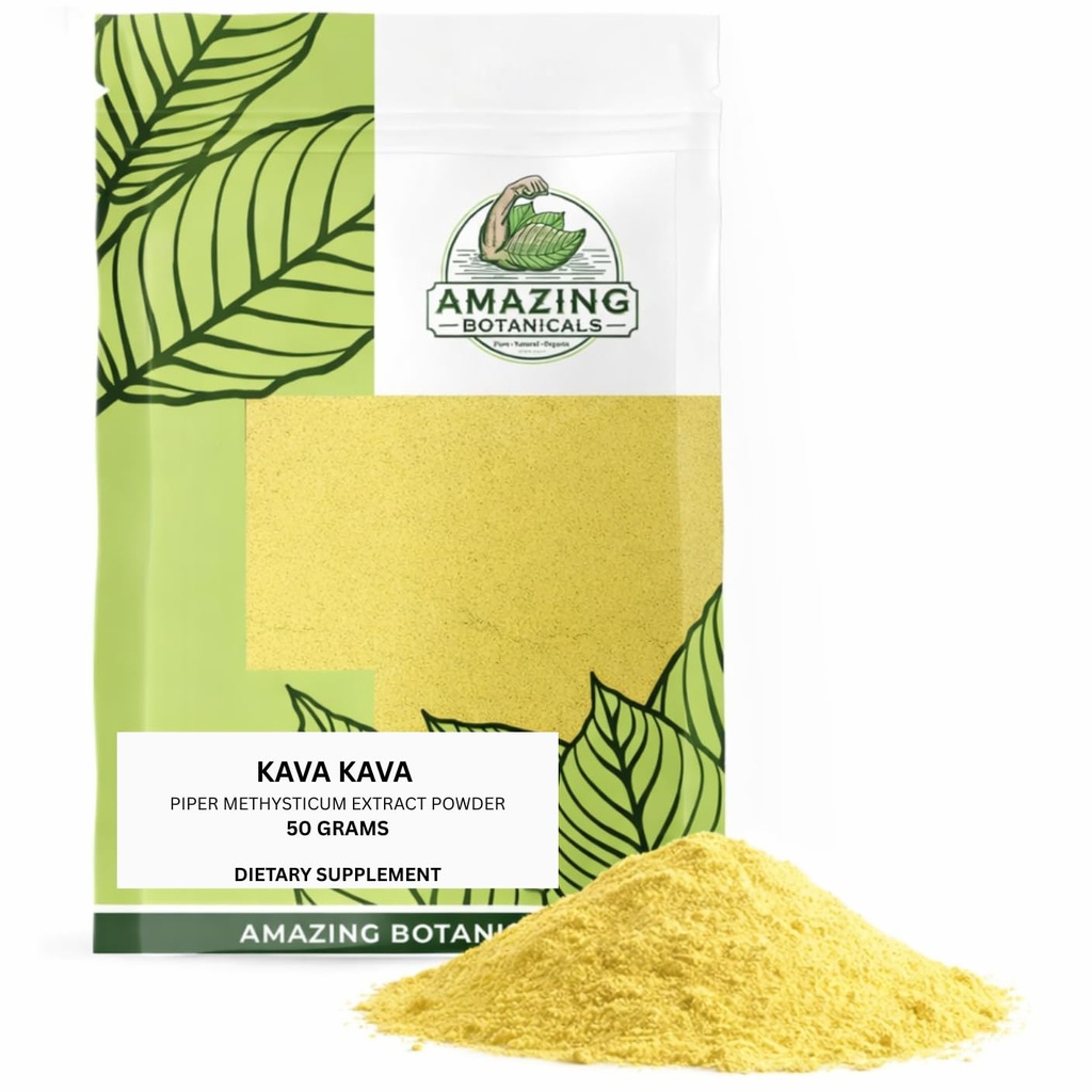 Premium Kava 70% לחלץ - High Potency להירגע ו תוספי מזון מתח - טבעי Mood Booster, Calmness ושינה (50 גרמים)