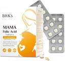 BHK's Folic Acid, לפני ההריון, תמיכה בייבי Nervous System Development, ויטמינים חיוניים עבור אמא ותינוק, 90 טבליות