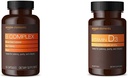 יסודות B Complex (65 קפסולות) ו- Elements ויטמין D3 (180 Softgels)