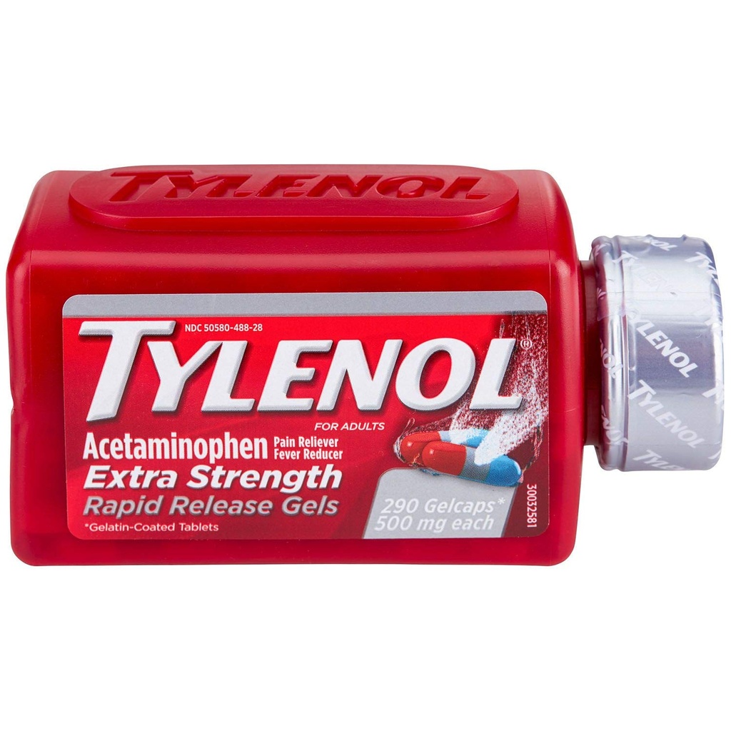 Tylenol Rapid Release Gels (290 ct) (2 Pack)