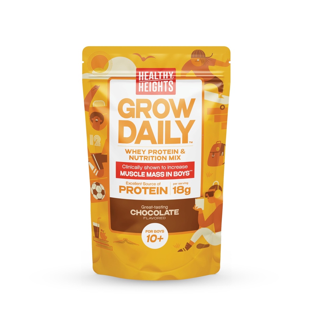 משקאות חלבונים בריאים גדלים מדי יום (Chocolate) - High Protein Shake for Boys 10+