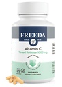 FreeDA Timed לשחרר ויטמין C 1000 מ"ג - Slow-Release for All-Day Immune & Antioxidant Support, Gentle on Stomach, Kosher & Vegan, High-Absorption Tablets (100 טבליות)