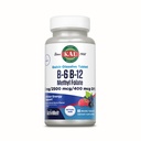 KAL ויטמין B-6 B-12 Methyl Folate ActivMelt, ויטמין B, בריאות הלב, האנרגיה ו- Red Blood Cell תמיכה עם Methyl B12 ו- DFE Folic Acid, Natural Bre Flavor, 60 משרתים, 60 מיקרו טאבס