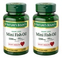 שמן הדגים הקטן של הטבע Softgels 1290 מ"ג, אומגה 3, תומך בריאות הלב, Odor-Less, 90 מיני Coated Softgels - חבילה של 290 מ"ג, אומגה 3, תומך בבריאות הלב, Odor-Less, 90 מיני Coated Softgels - Pack of 2