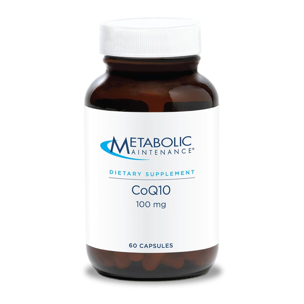 תחזוקה מטאבולית CoQ10 קפסולות - 100 מ"ג CoenzymeQ10 עם ויטמין C - Antioxidant, Immune, Energy + Cardiovascular Support (60 קפסולות)