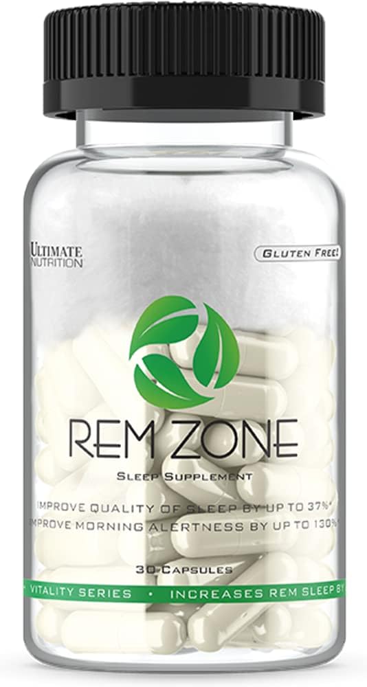 תוסף תזונה האולטימטיבית REM Zone, כולל פורמולה עבור מנוחה, Herbs for a Better Night Snooze, Gluten-Free, 30 קפסולות טבעוניות
