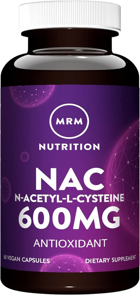 MRM Nutrition N-Acetyl-Cysteine (NAC) 600 מ"ג | Antixoidant | Resipratory Health