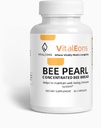 Bee Pollen Supplment - Bee Pollen, Propolis, וRoyal Jelly - Vitaleons Bee Pearl - לכל פרל יש ויטמינים, microelements, polyphenols ו נוגדי חמצון (Vegetarian, 60 קפסולות)