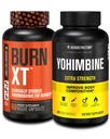 Jacked Factory Fat Burner with Yohimbine - תוספי Thermogenic לגברים ונשים - Burn-XT Thermogenic Fat Burner & Yohimbine תוספת כוח תוספת של 2.5 מ"ג, 270 קפסולות