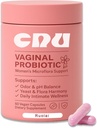 Ruolai Women's Vaginal- pH Balance & Prebiotics with Lactobacillus - לקדם בריאות Vaginal פלורה & Vaginal Odor, 60 Count