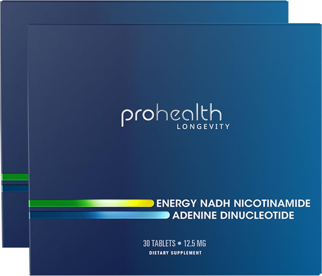 ProHealth Energy NADH Nicotinamide Adenine Dinucleotide (30 טבליות, 12.5 מ"ג) (2 Pack)