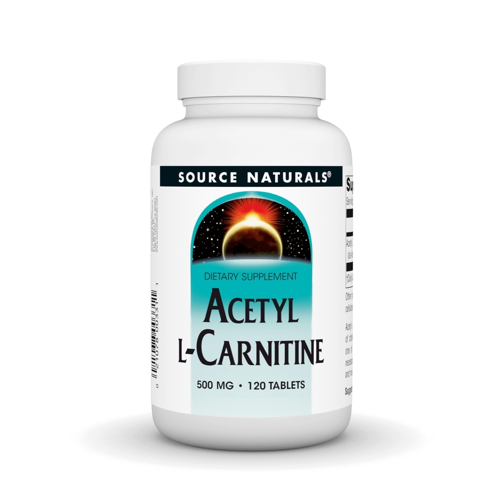 מקור Naturals Acetyl L-Carnitine 500 Mg Tablet, 120