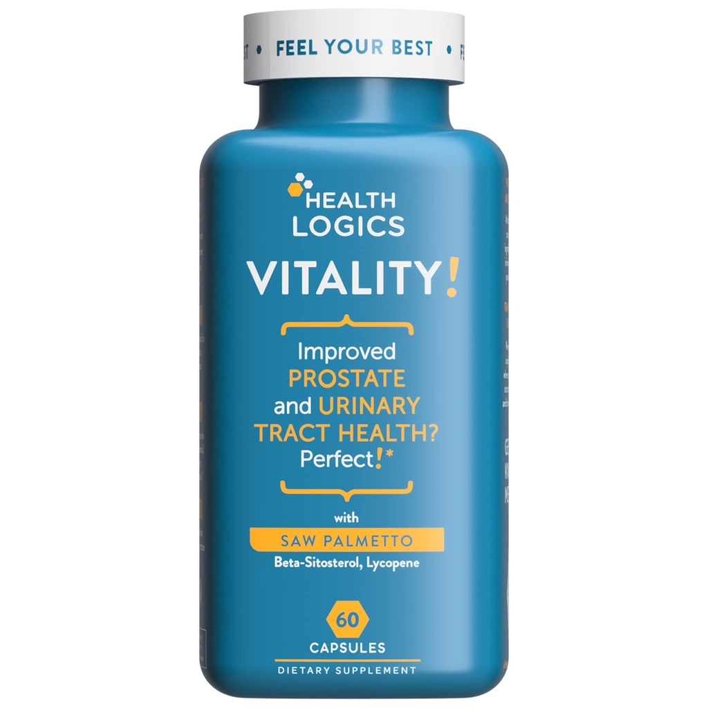 לוגיקה בריאות! Prostate Health Formula- with Saw Palmetto, Phytosterols, Lycopene, Pumpkin, Sting Nettle-Supports Prostate and Urinary Health