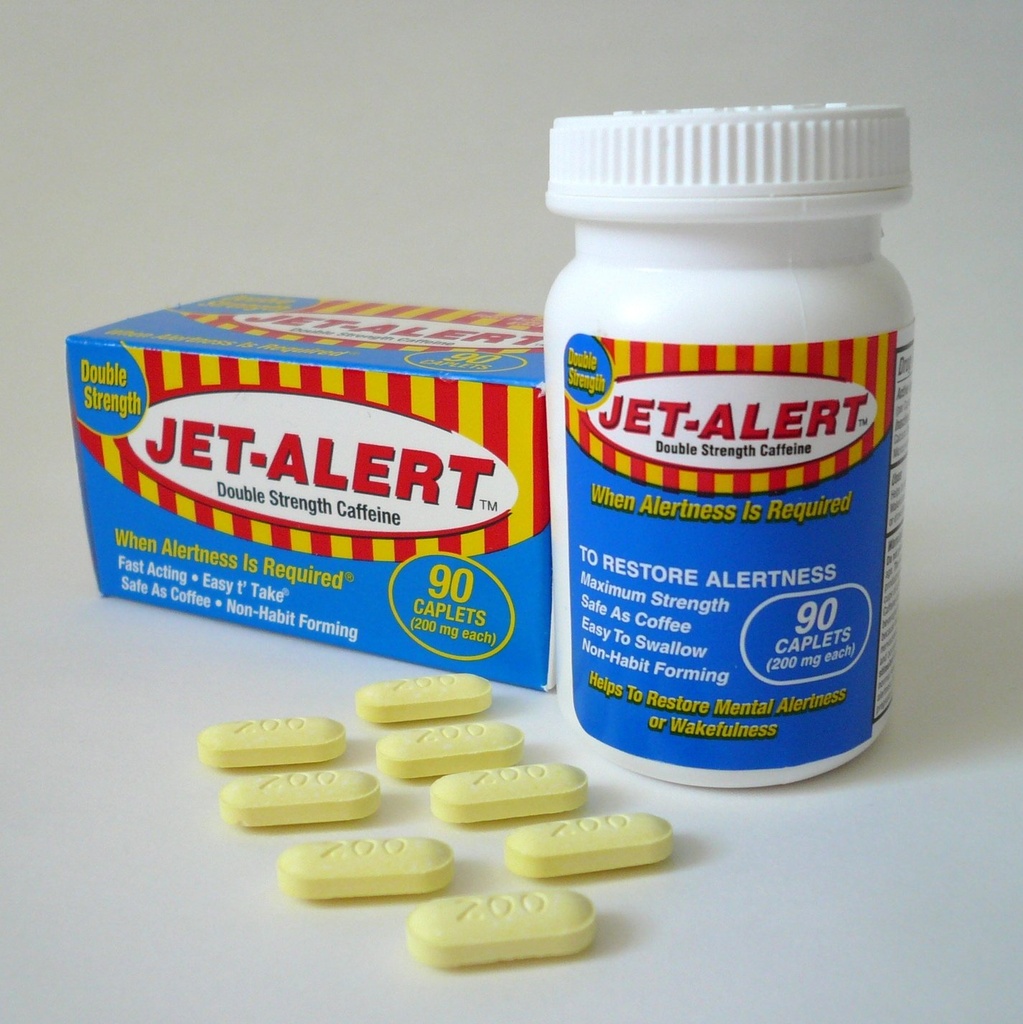ג'ט התראה כפולה של חיזוק אזהרות סיוע Caplets, 200mg-90 Ct Value Packs (4)