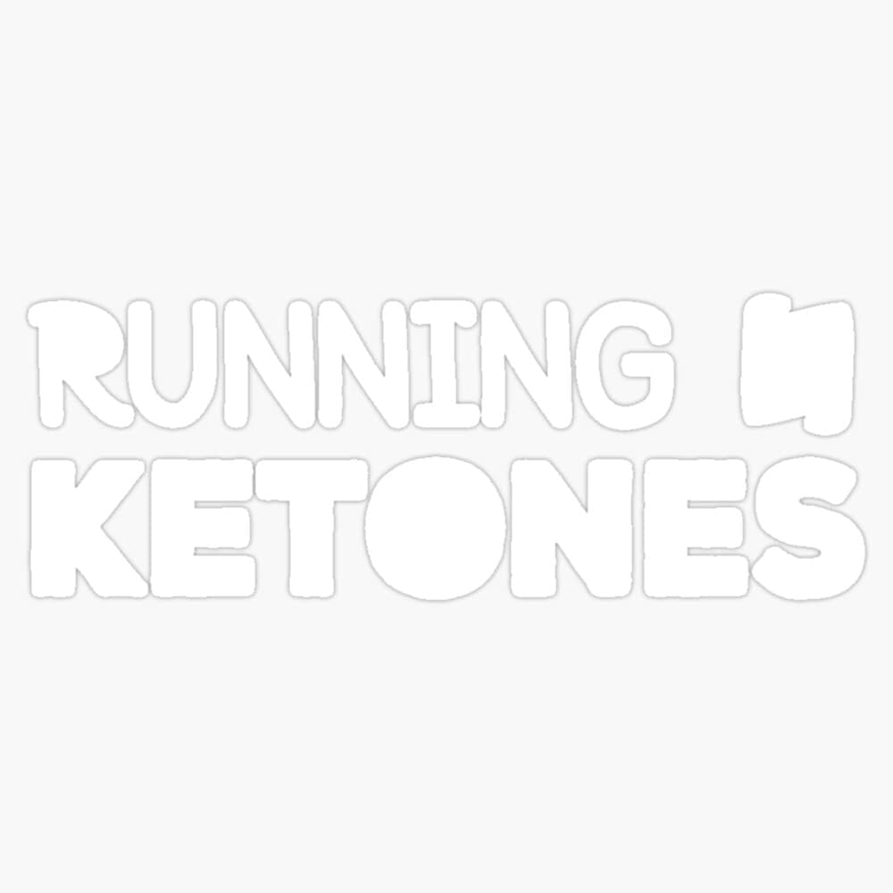 מגנטי ריצה על Ketones Keto Dietהתעמלות Workout מגנטי ויניל מגנטי Sticker Size 5