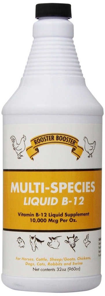 Roster Booster B-12 נוזל, 32-Ounce