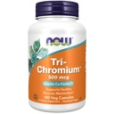 תוספי מזון עכשיו, Tri-Chromium 500 mcg עם Cinnamon, Insulin Co-Factor*, 180 ואג קפסולות