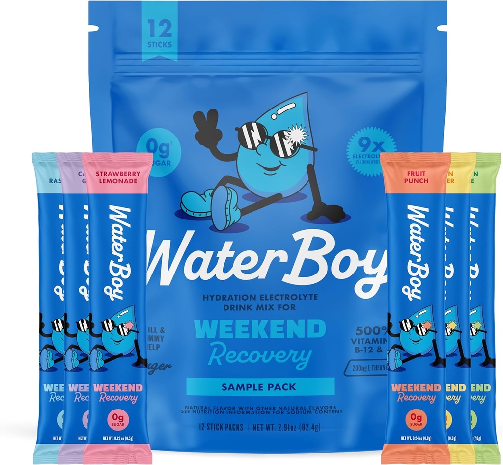 Waterboy Weekend Recovery Pack | 3,200 מ"ג אבקת Packets
